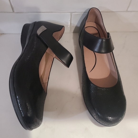 Dansko Audrey Mary Jane Black Leather Shoes Size 41 | 10.5 - 11 - Picture 13 of 16